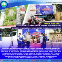 PEMERINTAH ACEH SALURKAN BANTUAN MASA PANIK DI PESANTREN NURUL ULUM ACEH TIMUR