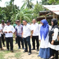 Tinjau lokasi bencana Angin Kencang